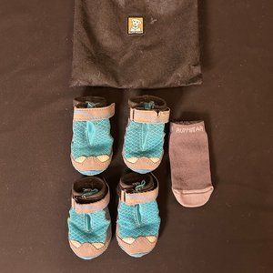 Ruffwear Grip Trex Dog Boots x4 and Bark N’ Boot Dog Socks x2